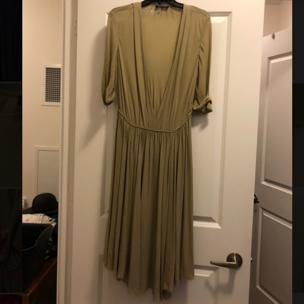 Isabel Marant 100% Silk Deep V Dress